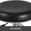 ARIES OUTLETS Mobile Adjustable Chair Assistant Stool 360 Rotation Armrest PU Leather Backrest Office Use Black QY500H view 4