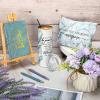 Domensi 6 Pcs Employee Appreciation Gift Set for Women Female Thank You Gift May You Be Proud 20 oz Rustic Marble Sign Tumbler Makeup Bag Journal for Nurse Lady Work Business(Blue) view 4