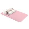 Hokiten Pink Dish Drying Mat for Kitchen Counter, Modern Solid Pink Ultra Absorbent Coffee Mat/Dish Drainer, Romantic Pink Quick Drying & Non-Slip Rubber Backed Drying Mat Rack Pad, 12" W x 16" L view 1