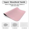 Hokiten Pink Dish Drying Mat for Kitchen Counter, Modern Solid Pink Ultra Absorbent Coffee Mat/Dish Drainer, Romantic Pink Quick Drying & Non-Slip Rubber Backed Drying Mat Rack Pad, 12" W x 16" L view 2
