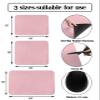 Hokiten Pink Dish Drying Mat for Kitchen Counter, Modern Solid Pink Ultra Absorbent Coffee Mat/Dish Drainer, Romantic Pink Quick Drying & Non-Slip Rubber Backed Drying Mat Rack Pad, 12" W x 16" L view 3