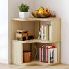 CraftThink Wood Modern Corner Shelves, Corner Bookshelf Stand Bookcase Unit Tall Corner Shelf with Open Back and Multiple Shelves for Living Room Bedroom Home Office, Natural 2-Tier view 1