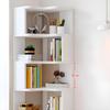 CraftThink Wood Modern Corner Shelves, Corner Bookshelf Stand Bookcase Unit Tall Corner Shelf with Open Back and Multiple Shelves for Living Room Bedroom Home Office, Natural 2-Tier view 3