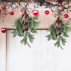 Algado 4Pcs Artificial Mistletoe Picks, 9.1inch Christmas Decoration With Red Berries, Floral Stems, Hanging Ornament for Home Wedding Decor view 2