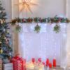 Algado 4Pcs Artificial Mistletoe Picks, 9.1inch Christmas Decoration With Red Berries, Floral Stems, Hanging Ornament for Home Wedding Decor view 3