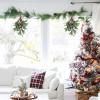 Algado 4Pcs Artificial Mistletoe Picks, 9.1inch Christmas Decoration With Red Berries, Floral Stems, Hanging Ornament for Home Wedding Decor view 4