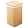 UPQRSG Laundry Hamper with Rope Handles, Large Laundry Hamper with Lid, Foldable Laundry Basket Grocery Basket with Liner, y Clothes Storage Bucket for Laundry Room[1.7 Rectangular] view 1