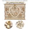 QANYEGN Rustic Wedding Card Box with Keys, Money Gift Box, Wooden Gift Card Box for Reception Anniversary, Graduation, Birthday Parties view 2