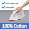 JEDAL Table Top Ironing Board Cover, Ironing Board Covers Standard Size 12x35, 13x39, 13x43, 15x47, Iron Cover Natural Untreated Cotton, Drawstring Tightening(Color:Green,Size:13x39(34x100cm)) view 3