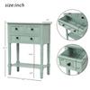 Flieks Hall Table Narrow Console Table, Slim Sofa Table with Three Storage Drawers and Bottom Shelf for Living Room, Easy Assembly (Retro Blue) view 3