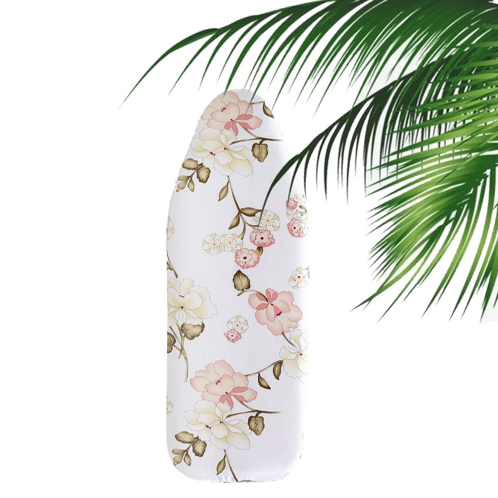 JEDAL Table Top Ironing Board Cover, Ironing Board Covers Standard Size 12x35, 13x39, 13x43, 15x47, Iron Cover Natural Untreated Cotton, Drawstring Tightening(Color:Black,Size:15x47(38x120cm))