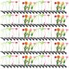 Tigeen 100 Pieces Bean Sprout Hair Clip Funny Plant Hairpins Grass Flower Butterfly Mushroom Hair Accessories (Assorted) view 1