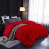 Bedify Hotel Style 1600-TC Pinch Pleated Down Comforter Super King 98x108 inches 1-Piece All-Season Duvet Insert, 850 GSM Micro Fill with All Side Corner Tabs 100% Egyptian Cotton-Red view 2
