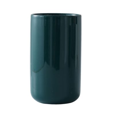 Ceramic Utensil Holder, Black Kitchen Utensil Holder for Countertop Large Utensil Crock Modern Cooking Utentsils Holder Kitchen Spatula Holder Farmhouse Kitchen Decor for Counter Organizer(Green/L)