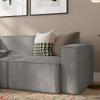 Taylor & Logan Yenna Gray Modular Right Side Chair with Armrest view 1