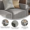Taylor & Logan Yenna Gray Modular Right Side Chair with Armrest view 4