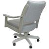 Tobias Designs Casa Caster Solid Wood Dining Chair - Hemsath Slate Fabric - ET Wood view 2