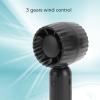 Portable USB Rechargeable Mini Fan, Handheld 3 Gears Adjustable Lash Dryer Fan, Essential Eyelash Extension Supplies, Pocket Hand Fans for Women, Travel, Makeup, Outdoor, Indoor(Black) view 4