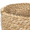 Set of 3 Textured Woven Round Seagrass Baskets 13.75" view 4