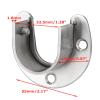 Shozafia 2 Pcs Shower Curtain Rod Mount Holder, Stainless Steel Mount Pipe Bracket for Wall, Pipe Base Pole Sockets Flange Rod Holder Brackets (32mm,Opening Style) view 2