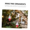 12 Pcs Ice Cream Pendant Christmas Tree Star Decor Xmas Pendant Hanging Ornaments Ice Cream Cone Pendants Christmas Desert Blown Ornaments Plastic Cartoon Elder Decoration Supplies view 4