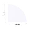 IMIKEYA Wood Plastic Wall Shelf Corner Storage Rack Triangle Fan Shape Screws and Screwdriver White for Wall Corner view 3