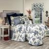Thomasville At Home Bouvier Blue Bedspreads, Cal-King 118" Long x 114" Wide, Single Cotton Bedspread (1), Bedroom view 1