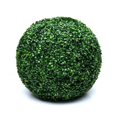 HUHJYUGE Artificial Topiary Plant Ball 19in, Lifelike Faux Plant Decor Hanging All Weather, Faux Boxwood Balls Plants No Maintenance, for Backyard, Balcony, Garden, Wedding