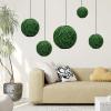 HUHJYUGE Artificial Topiary Plant Ball 19in, Lifelike Faux Plant Decor Hanging All Weather, Faux Boxwood Balls Plants No Maintenance, for Backyard, Balcony, Garden, Wedding view 4