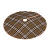 DKJlitter Christmas Tree Skirt, Thomson Camel Tartan Xmas Tree Skirts Mat Farmhouse Rustic Xmas Holiday Indoor Party Outdoor Decoration 48 inches view 3