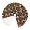 DKJlitter Christmas Tree Skirt, Thomson Camel Tartan Xmas Tree Skirts Mat Farmhouse Rustic Xmas Holiday Indoor Party Outdoor Decoration 48 inches view 4