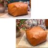 SBOJI Pouf Ottoman for Living Room PU Square Bean Bag Tatami Mat Pouffe Foot Rest Footstool for Sofa (Color : Orange) view 3