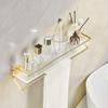 BAHELS Acrylic Floating Shelves for Bathroom Organizer, Wall Shelves for Bathroom/Living Room/Kitchen (Color : A 40CM) view 1