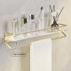 BAHELS Acrylic Floating Shelves for Bathroom Organizer, Wall Shelves for Bathroom/Living Room/Kitchen (Color : A 40CM) view 4