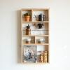 HEXEH Shelf Bookcase Wall-Mounted Bookshelves Home Living Room Wooden Bookshelf Decorative Display Stand for Living Room, Bedroom, Office Storage Shelf Bookcase Storage Shelves view 2