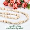 4PCS Wood Beads Garland Christmas, 28.8Feet Wooden Bead Garland for Christmas Tree Decoration, Round Wooden Beads Farmhouse Boho Ornaments for Wall Hanging Home Decor view 2