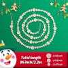 4PCS Wood Beads Garland Christmas, 28.8Feet Wooden Bead Garland for Christmas Tree Decoration, Round Wooden Beads Farmhouse Boho Ornaments for Wall Hanging Home Decor view 3