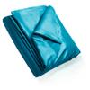 Homiest Teal Satin 60"x80" Weighted Blanket Duvet Cover with 8 Ties & Zipper Closure view 3