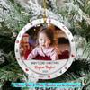 Baby's 2ND Christmas Ornaments Custom Photo & Name Date, Personalized Baby Picture Ornament Decorations, Ornament for New Dad New Mom, Baby Second Ornament 2026 Xmas Tree Keepsakes view 2