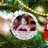 Baby's 2ND Christmas Ornaments Custom Photo & Name Date, Personalized Baby Picture Ornament Decorations, Ornament for New Dad New Mom, Baby Second Ornament 2026 Xmas Tree Keepsakes view 3