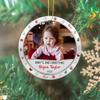 Baby's 2ND Christmas Ornaments Custom Photo & Name Date, Personalized Baby Picture Ornament Decorations, Ornament for New Dad New Mom, Baby Second Ornament 2026 Xmas Tree Keepsakes view 4