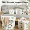 Household Plastic Material Dirty Clothes Bin, Large Waterproof Laundry Basket, Toy Sundry Storage Basket view 2