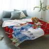 Christmas Super Soft Cozy Flannel Fleece Blanket- Snowman Snowflake Red Winter Xmas Blanket for Bed Couch Sofa Chair Travel, 40 x 50 Inche view 2