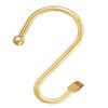 Gracelife Shower Curtain Decorative Hook Modern Square T Bar Shape Shower Hooks Hangers Rust Proof Shower Curtain Rings for Bathroom (Gold) view 2