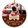 2026 Dog Xmas Ornament Keepsake, Custom Forever Loved Ornament Gift for Dog Lover, Memorial Ceramic Ornaments, Loss Pet Keepsake Present, Customized Sympathy Gift with Name & Photo Dogs for Pet Owner view 1