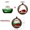 LOVELYPOD Personalized Toy Fox Terrier Dog Ornament, Toy Fox Terrier Christmas Ornaments Gift for Lover Dog, Custom Pets in Snow Pocket Christmas Ornament 3D 2 Layer Mix Wood Acrylic Hanging view 4
