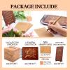Wooden Funeral Guest Book Set for Memorial Service Celebration of Life Party Decorations in Loving Memory Guest Register Book with Pen& Stand, Included Table Sign,Share a Memory Cards and Box-Birds view 2