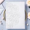 Rodvanvo 20 Pcs Laser Cut Wedding Invitations Card Pocket with Envelope for Birthday Party Baby or Bride Shower Invite suitable for 5 * 7 Inches Insert Paper (White) view 3