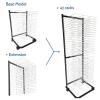40 Tier Classroom Paint Drying Rack, Mobile Art Drying Rack for Painting & Prints, A3 Paper, Metal Steel Artwork Storage Display Rack Perfect, for Educational Schools and Art Club Shelves. view 3