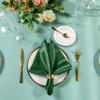 Homiest Forest Green Satin Napkins - 16 Pack, 17x17 Inches, Square Decorative Napkins for Wedding, Banquet, Party view 2